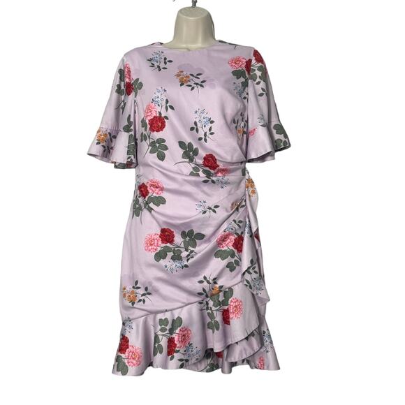 Keepsake the Label Pretty One Floral Mini Dress in Lilac Size M - Picture 3 of 13